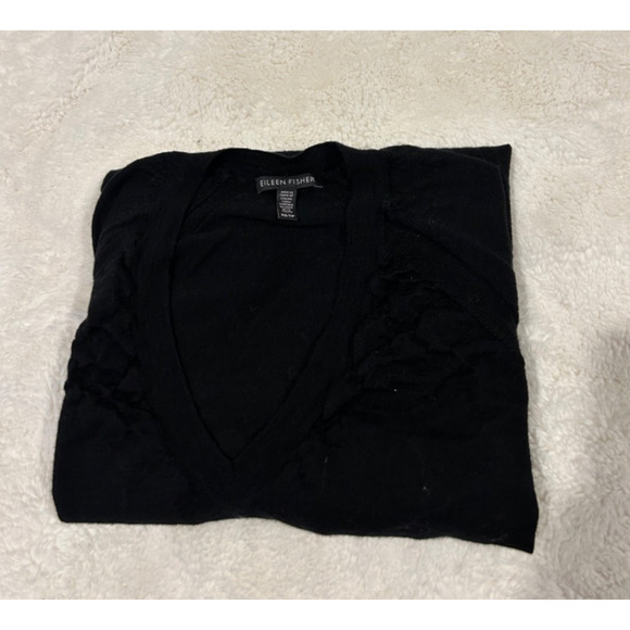 Eileen Fisher Sweaters - Eileen Fisher Womens Pullover VNeck Wool Italian XS Teacher Preppy Designer Rich